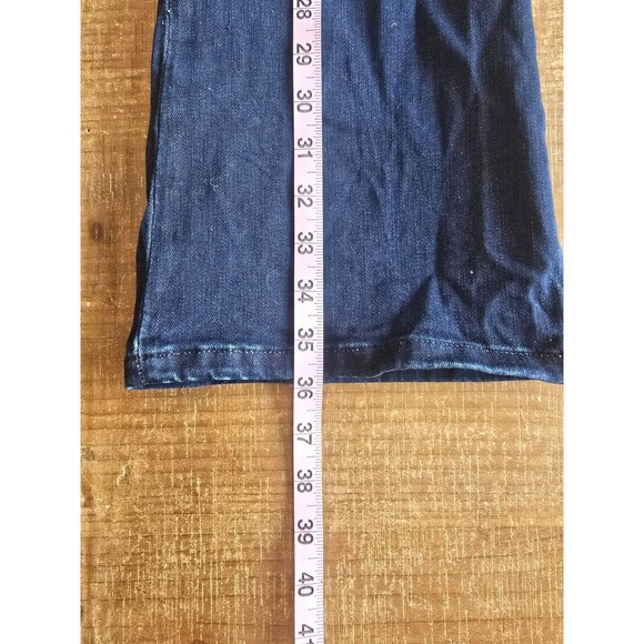 FRAME darker blue denim Le Crop Mini Boot jeans women's size 33 - Picture 6 of 12